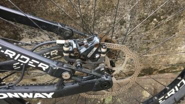 Conway E-Rider: Elektro Downhill Mountainbike generalüberholt Austauschmotor und neuer Akku